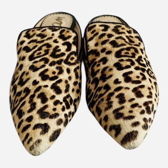 Sam Edelman Augustine Genuine Calf-Hair Mule Low Heel Slides Size 9 Very Good - Picture 3 of 6
